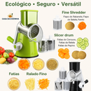 Ralador Manual 3 em 1 – Corte, Rale e Fatie com Praticidade!