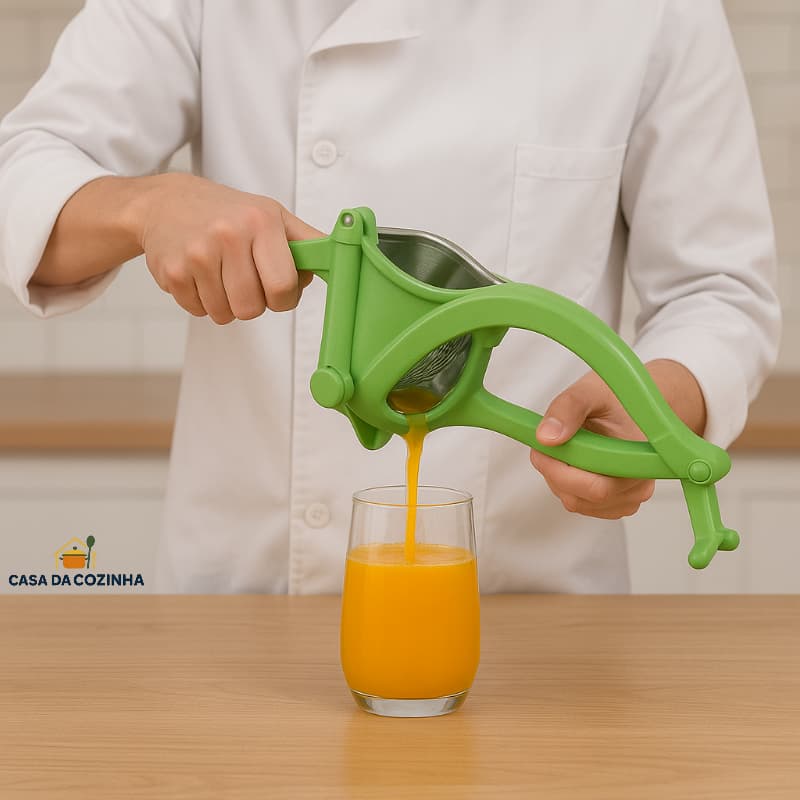 Espreme Fácil – Espremedor Manual para Frutas | Rápido, Prático e Sem Bagunça
